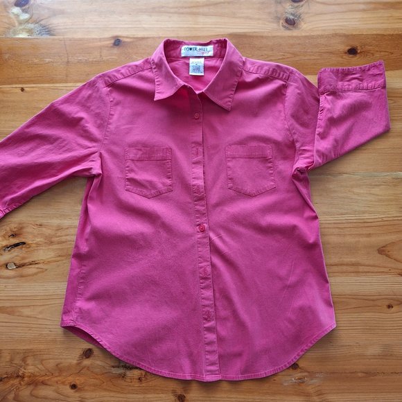 Tower Hill Sport Tops - Vintage Tower Hill Sport Short Sleeve Button-up Top
